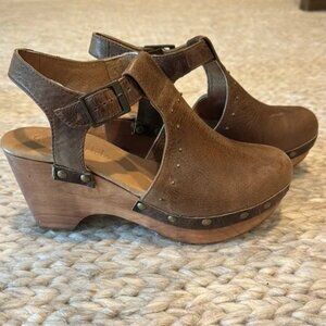 Five Worlds Leather Women's Clogs from Sundance